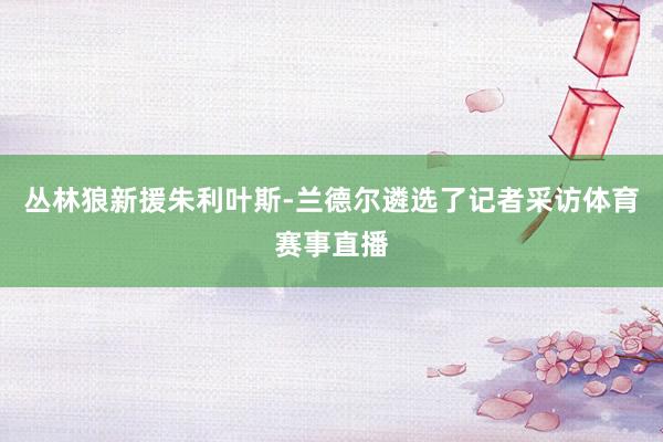 丛林狼新援朱利叶斯-兰德尔遴选了记者采访体育赛事直播